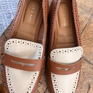 Kelly & Katie Tan and Cream Loafers